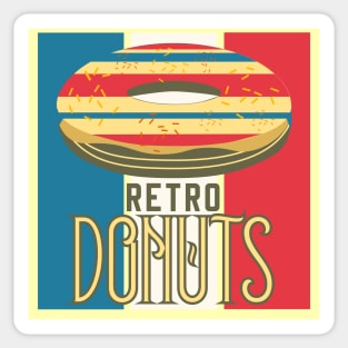 RETRO DONUTS VINTAGE FLAVOR RC04 Sticker